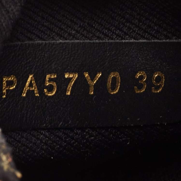 Pre Owned Valentino Black Knit Fabric and Leather High Top Sneakers Size 39