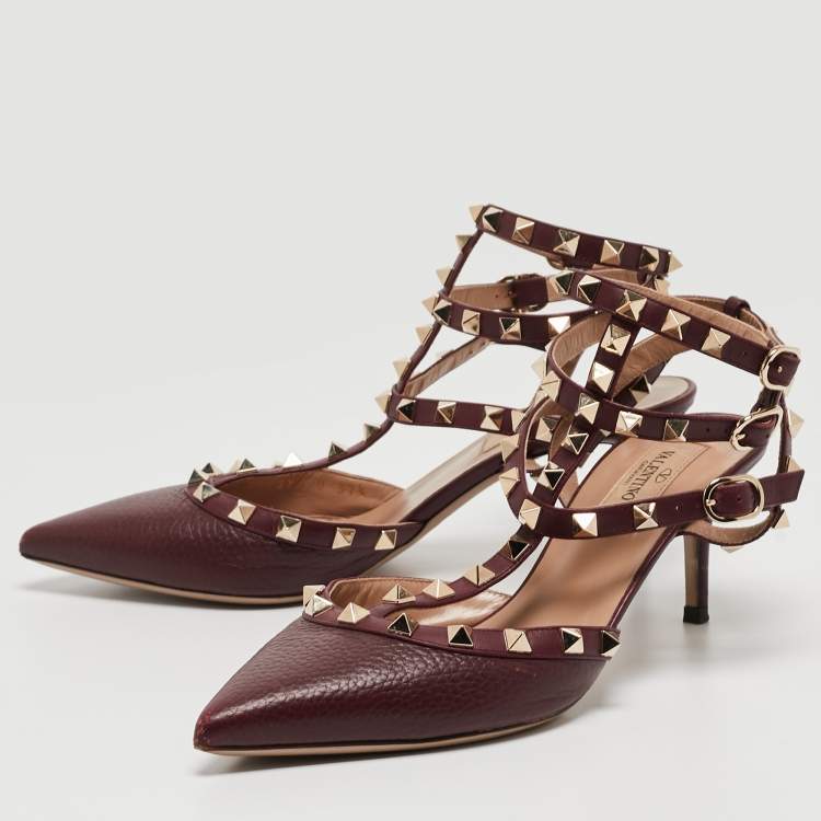 Valentino suede cheap rockstud pumps