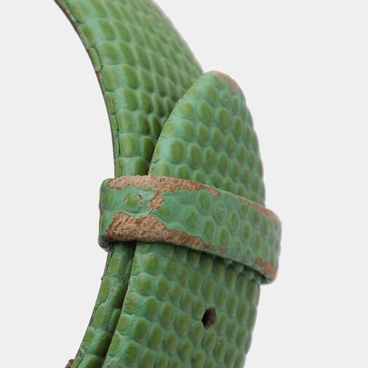 Pre Owned Valentino Silver Yellow Gold Plated Histoire Women's Wristwatch 37 mm