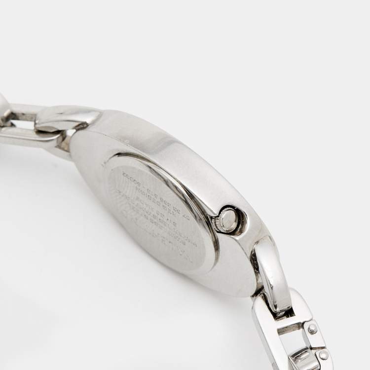 Pre Owned Valentino White Stainless Steel Women's Wristwatch 21 mm