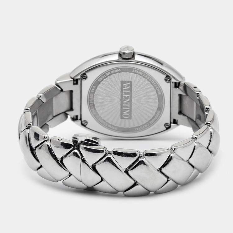 Pre Owned Valentino Mother of Pearl Stainless Steel Liaison V48 Women's Wristwatch 32 mm