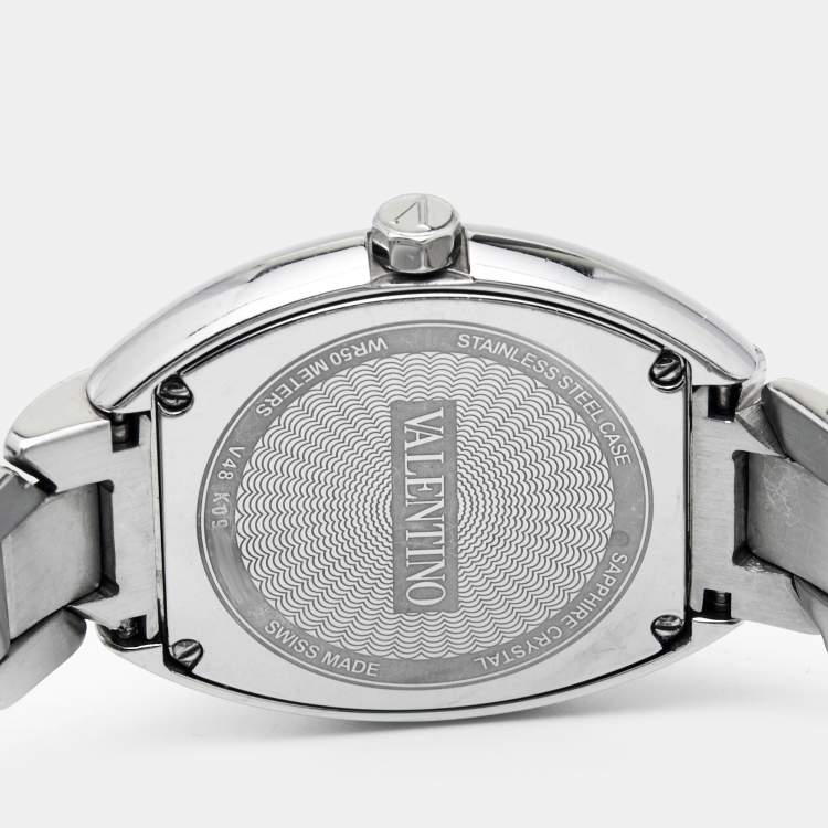 Pre Owned Valentino Mother of Pearl Stainless Steel Liaison V48 Women's Wristwatch 32 mm
