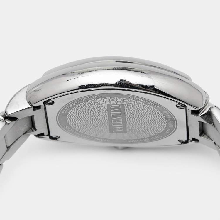 Pre Owned Valentino Mother of Pearl Stainless Steel Liaison V48 Women's Wristwatch 32 mm