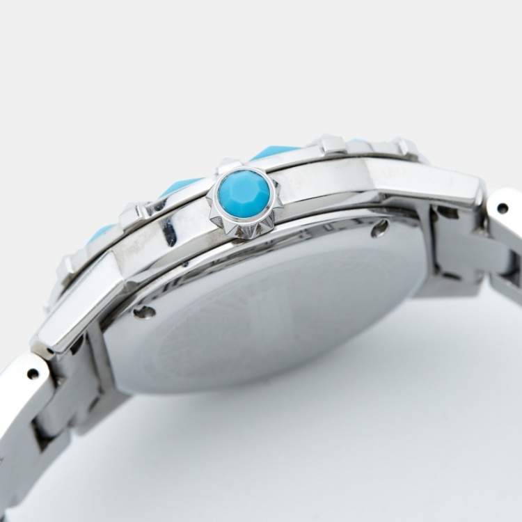 Pre Owned Valentino White Stainless Steel Eden V54 Women's Wristwatch 38 mm