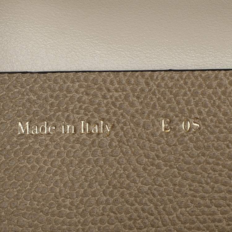 Pre Owned Valextra Beige Leather Top Handle Bag