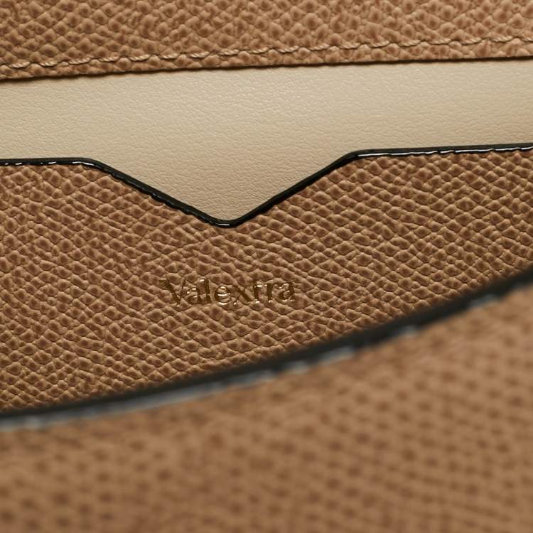 Pre Owned Valextra Iside Micro Beige Leather Top Handle Bag