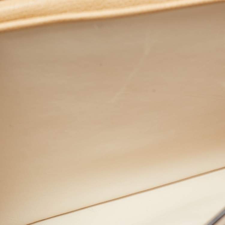 Pre Owned حقيبة كتف فالِكسترا إيسايد جلد بيج flap