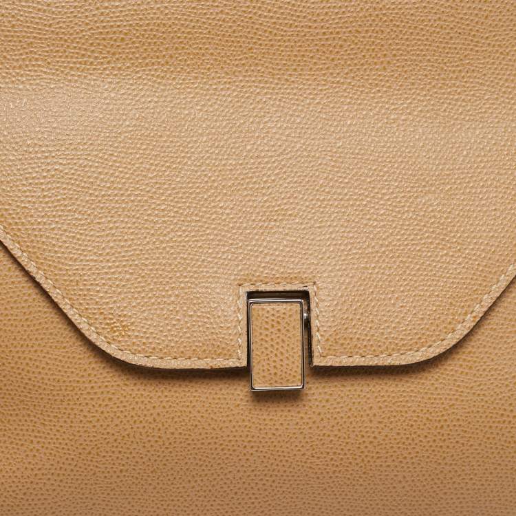 Pre Owned حقيبة كتف فالِكسترا إيسايد جلد بيج flap