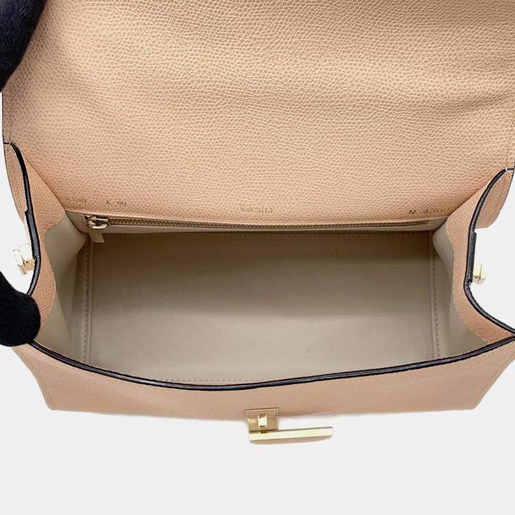 مملوكة مسبقًا Valextra Idide 2Way Handbag Beige Leather Size Medium