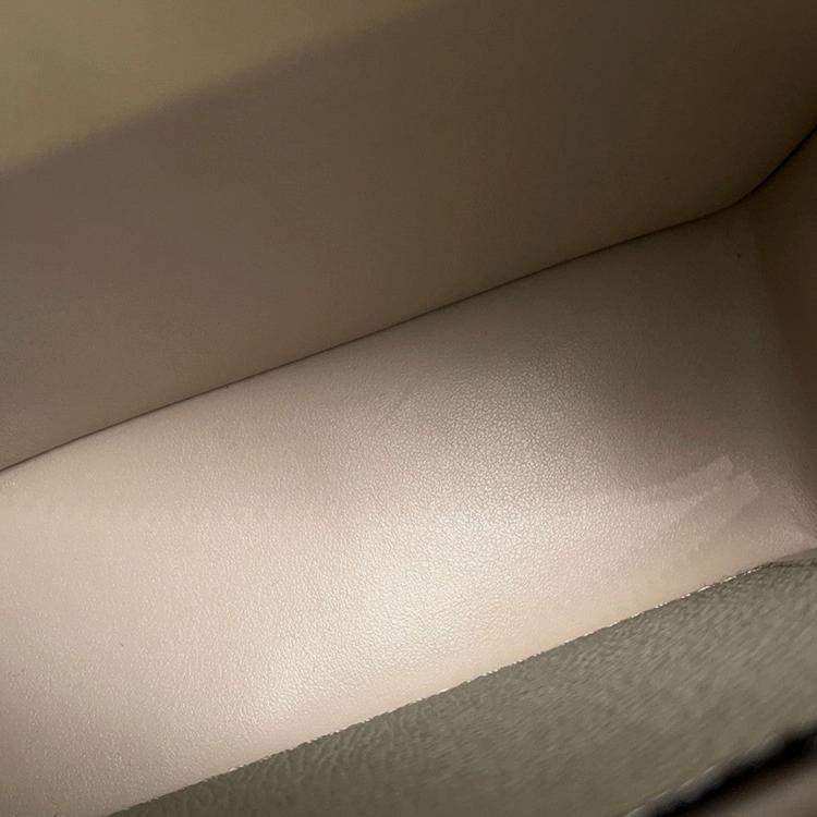 Pre Owned V Line Reporter Mini Bag Toundragreen Soft Calf Leather