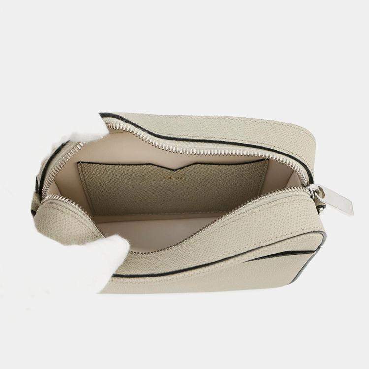 Pre Owned V Line Reporter Mini Bag Toundragreen Soft Calf Leather