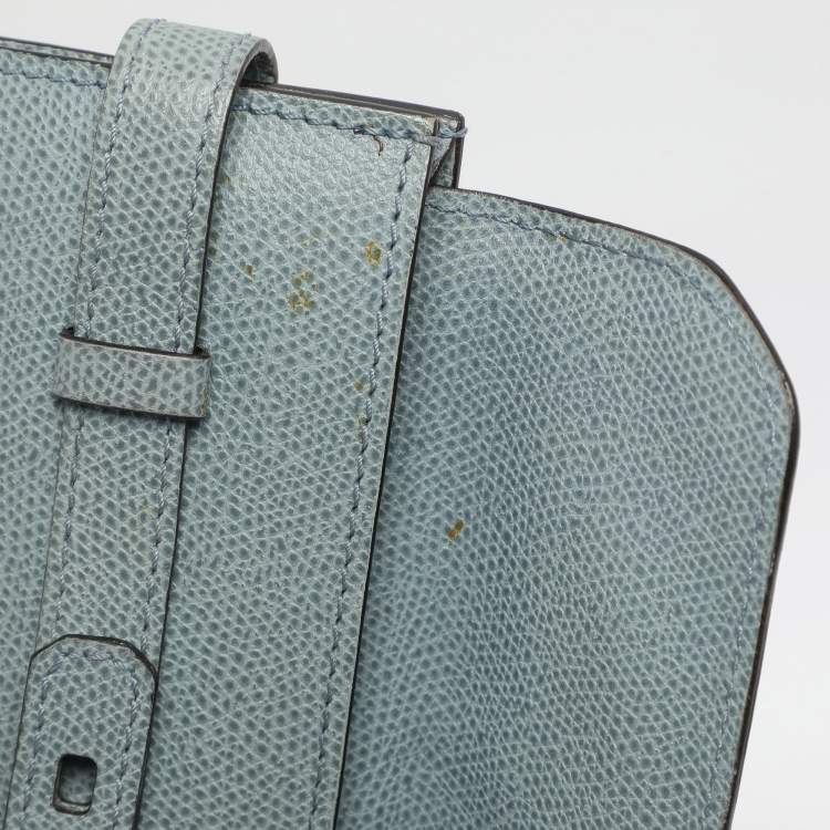 Pre Owned Valextra Brera Azur Leather Crossbody Bags