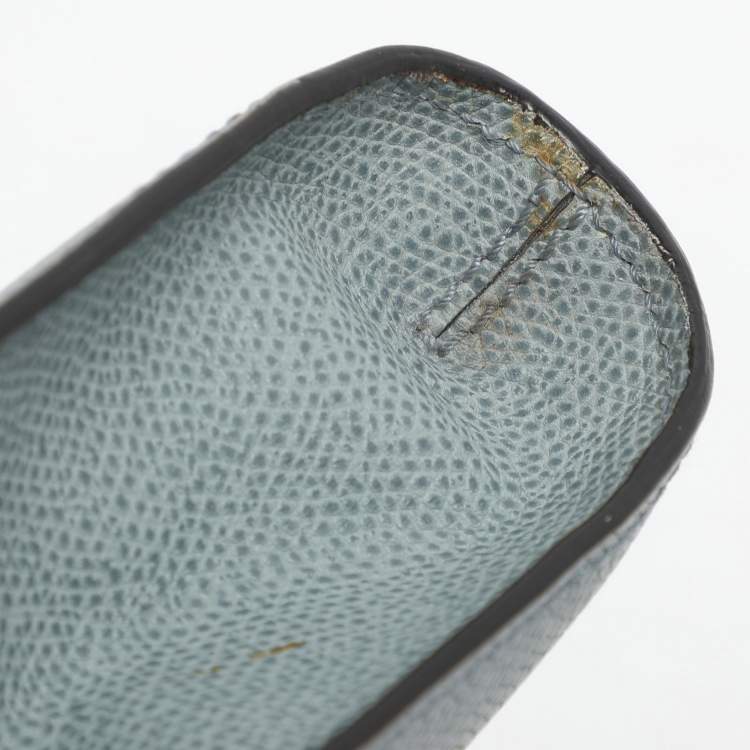 Pre Owned Valextra Brera Azur Leather Crossbody Bags