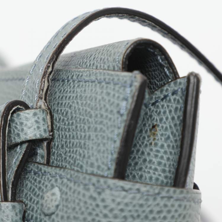 Pre Owned Valextra Brera Azur Leather Crossbody Bags