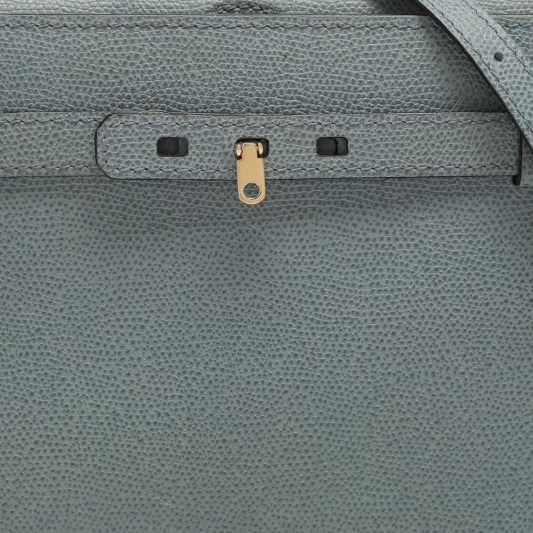 Pre Owned Valextra Brera Azur Leather Crossbody Bags