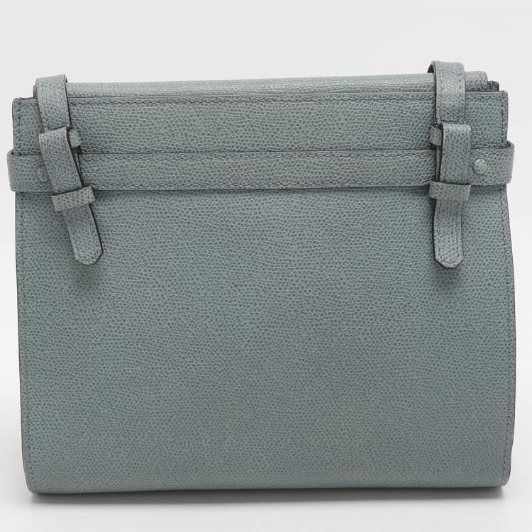 Pre Owned Valextra Brera Azur Leather Crossbody Bags