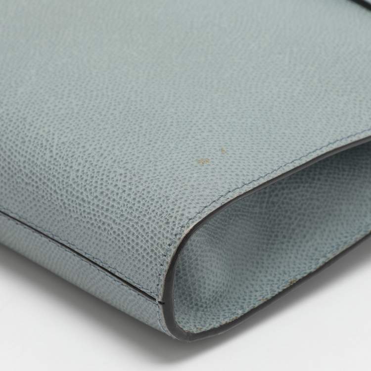 Pre Owned Valextra Brera Azur Leather Crossbody Bags