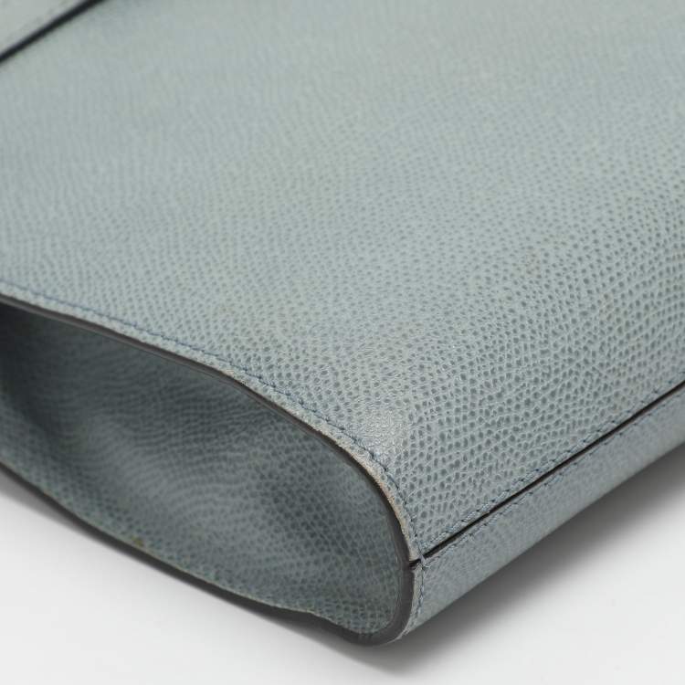 Pre Owned Valextra Brera Azur Leather Crossbody Bags