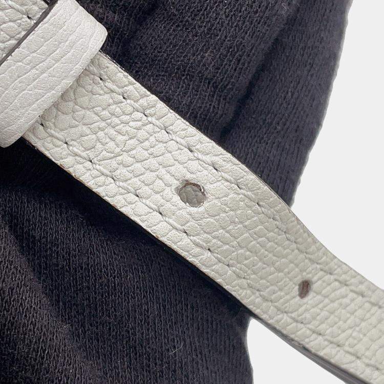 Pre Owned Valextra Valextra Idide 2Way Handbag Light Gray Leather Size Large