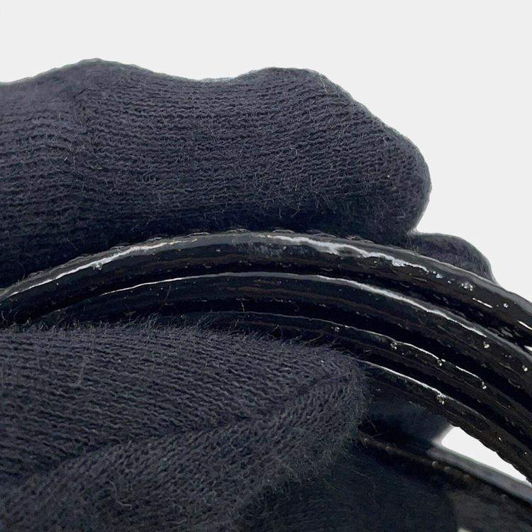 مملوكة مسبقًا Valextra Valextra Izide Black Leather Size Micro