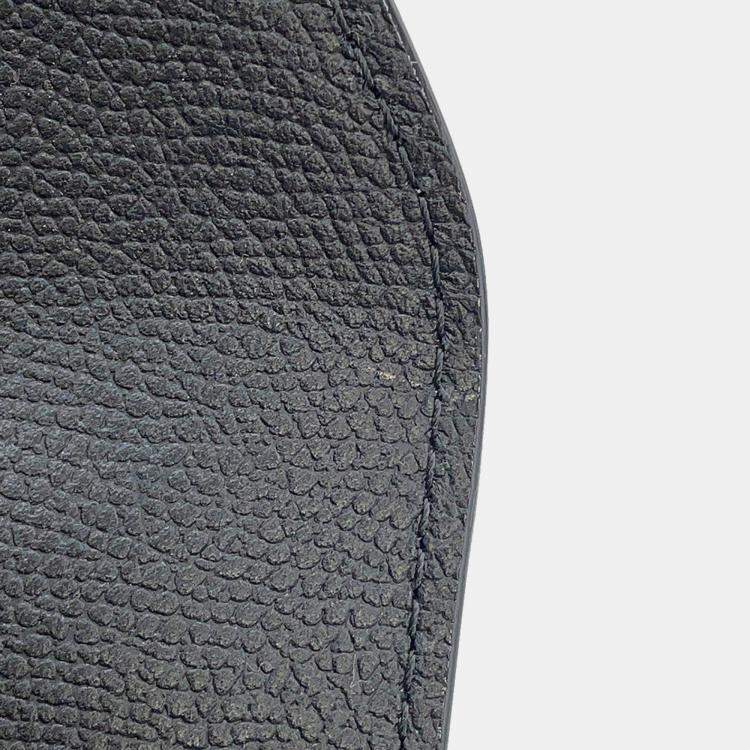 مملوكة مسبقًا Valextra Valextra Izide Black Leather Size Micro