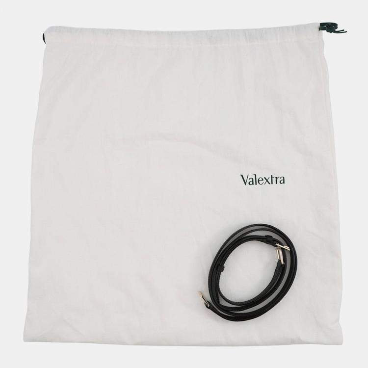 مملوكة مسبقًا Valextra Valextra Izide Black Leather Size Micro