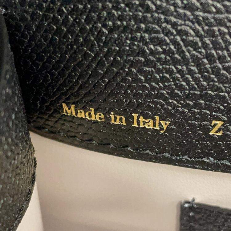 مملوكة مسبقًا Valextra Valextra Izide Black Leather Size Micro