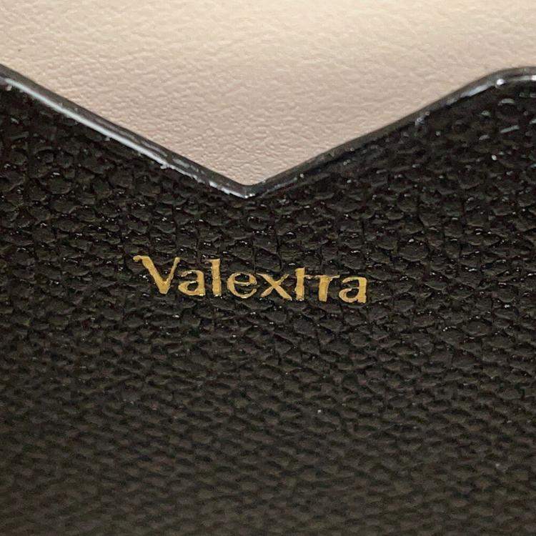 مملوكة مسبقًا Valextra Valextra Izide Black Leather Size Micro