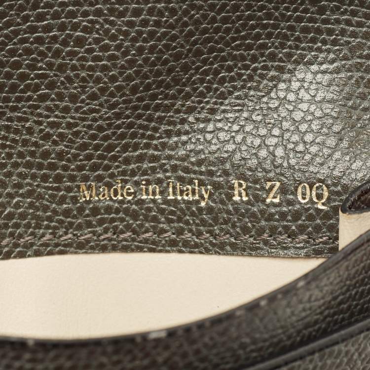 Pre Owned Valextra Brera Grey Leather Card Holder