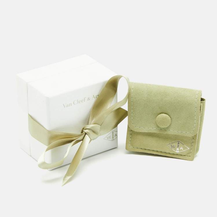 Pre Owned Van Cleef & Arpels Sweet Alhambra Hammered 18k Rose Gold Bracelet