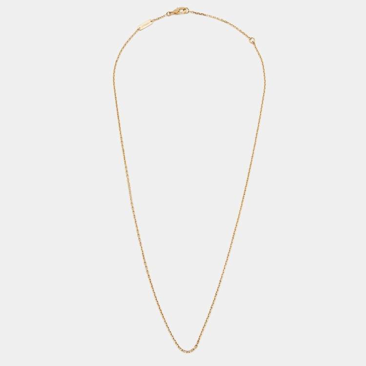 Pre Owned Van Cleef & Arpels Trace 18k Yellow Gold Chain 