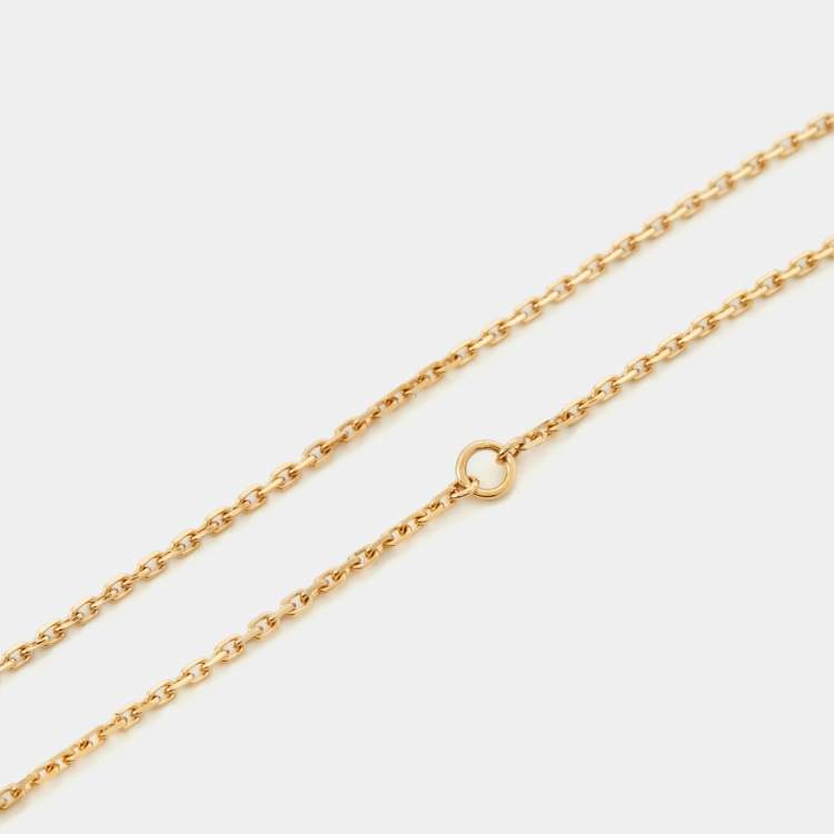 Pre Owned Van Cleef & Arpels Trace 18k Yellow Gold Chain 