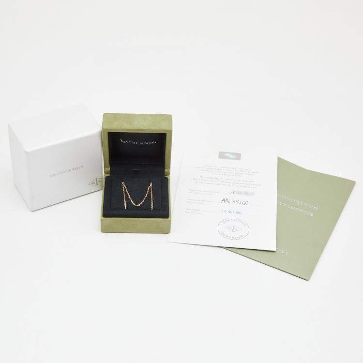 Pre Owned Van Cleef & Arpels Trace 18k Yellow Gold Chain 