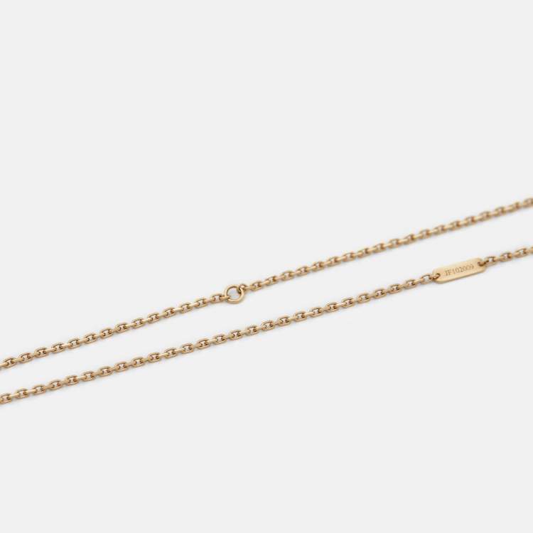 Pre Owned Van Cleef & Arpels Zodiaque Medal Taurus 18k Yellow Gold Pendant Necklace