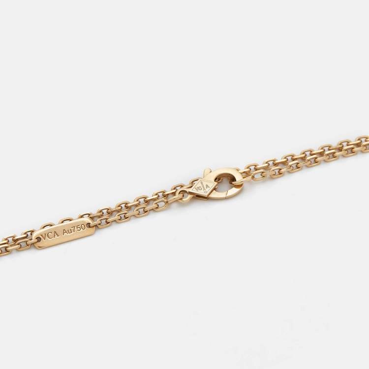 Pre Owned Van Cleef & Arpels Zodiaque Medal Taurus 18k Yellow Gold Pendant Necklace