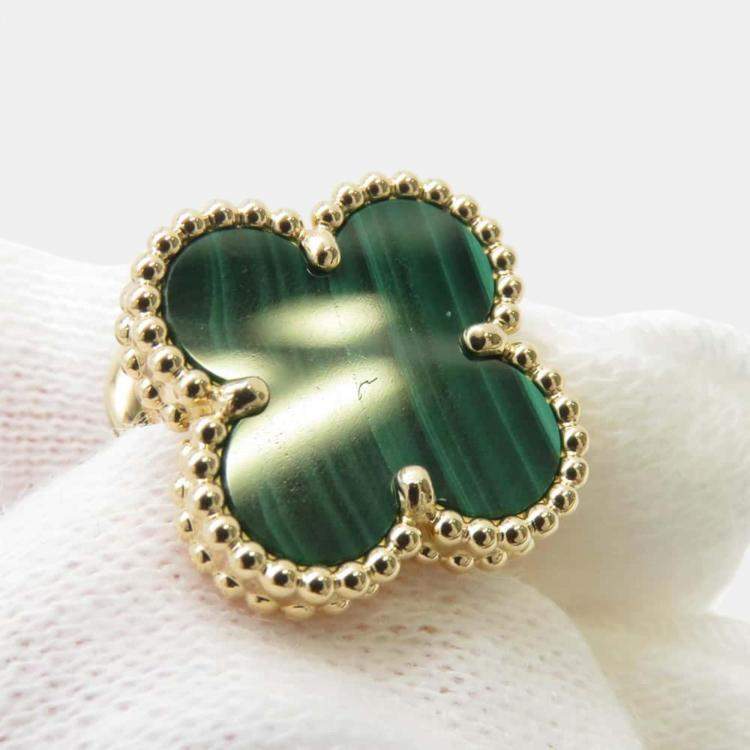 Pre Owned Van Cleef & Arpels Vintage Alhambra Earring 18K Yellow Gold