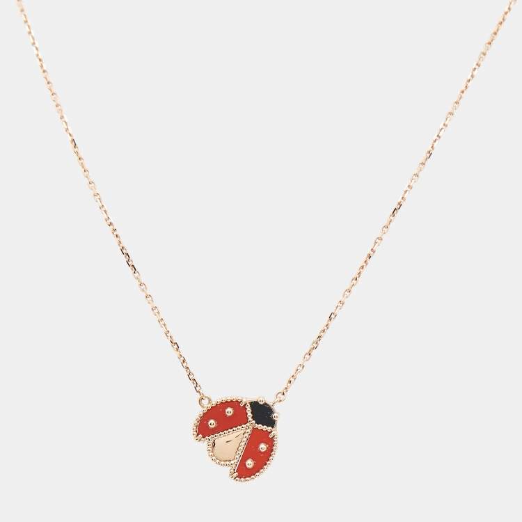 Van Cleef & Arpels Lucky Spring Open Wings Ladybug Carnelian
