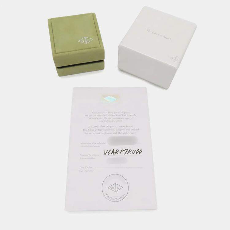 Pre Owned Van Cleef & Arpels 18K Rose Gold Lucky Spring Blossom Stud Earrings