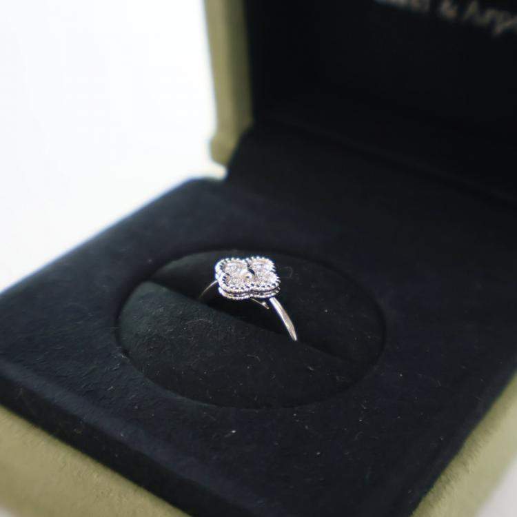 Pre Owned Van Cleef and Arpels Sweet Alhambra Ring Size 48