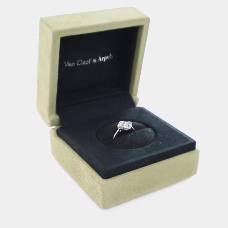 Pre Owned Van Cleef and Arpels Sweet Alhambra Ring Size 48