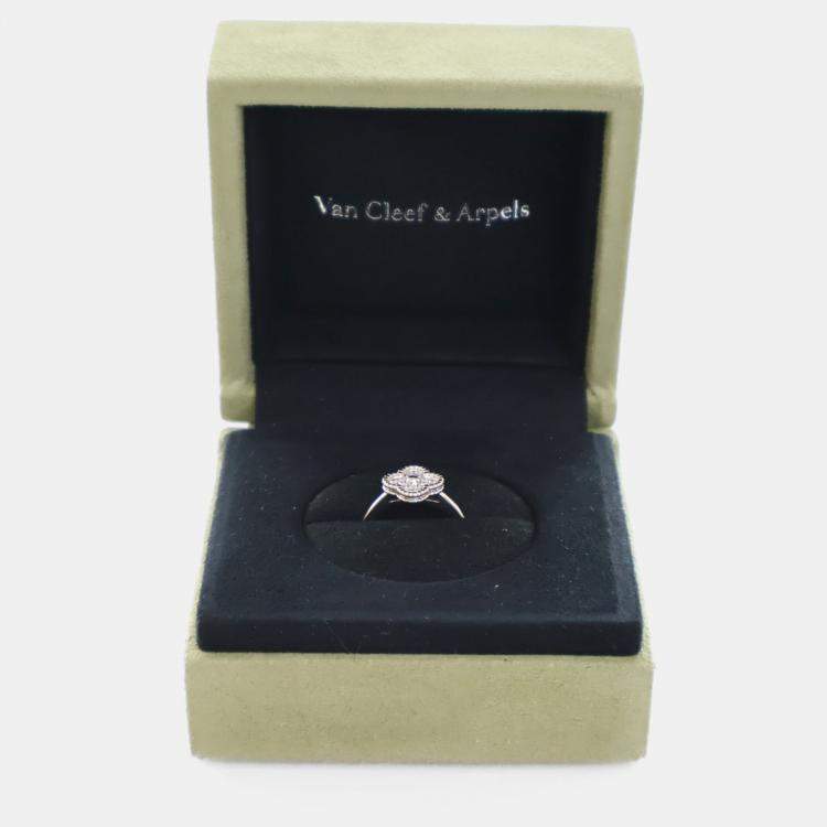 Pre Owned Van Cleef and Arpels Sweet Alhambra Ring Size 48