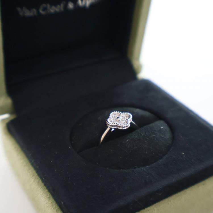 Pre Owned Van Cleef and Arpels Sweet Alhambra Ring Size 48