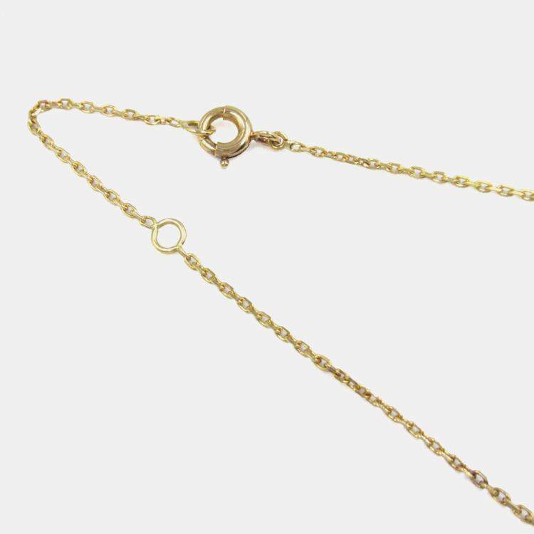Pre Owned Van Cleef & Arpels 18K Yellow Gold and Akoya Pearls Necklace