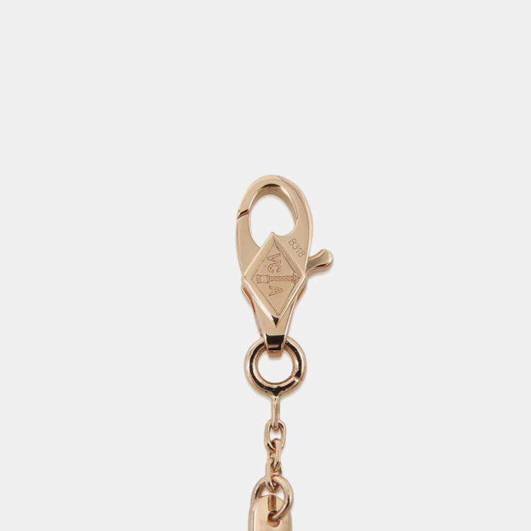 Pre Owned Van Cleef & Arpels Mini Frivole Pave 18K Rose Gold Diamond Bracelet
