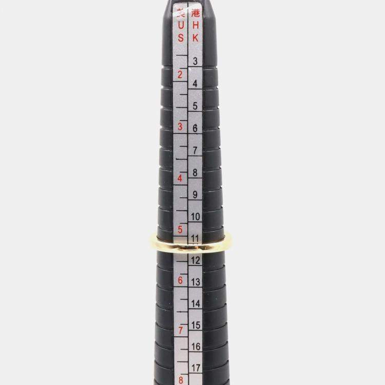 Pre Owned Van Cleef & Arpels Vintage Alhambra 18K Yellow Gold, Diamond, Onyx Ring EU 50