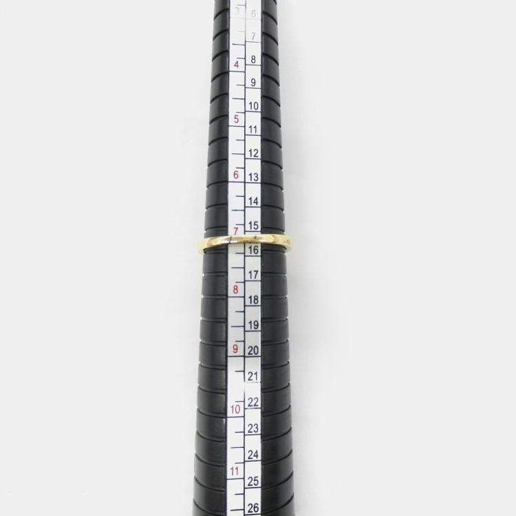 Pre Owned Van Cleef & Arpels Vintage Alhambra 18K Yellow Gold Diamond Ring EU 55