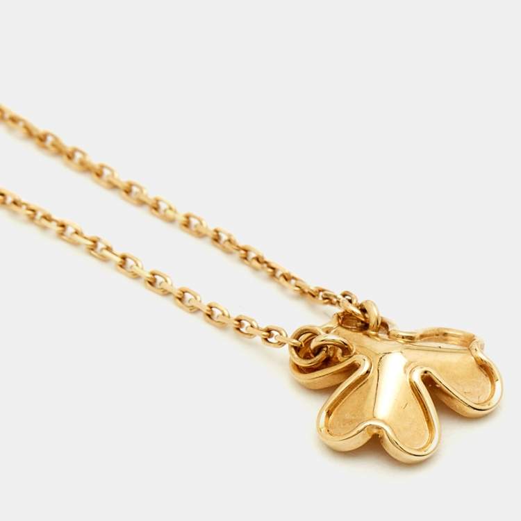 Pre Owned Van Cleef & Arpels Frivole  Diamond 18k Yellow Gold Necklace