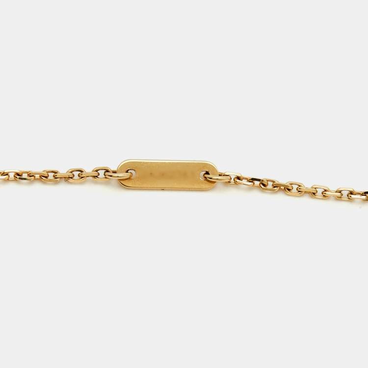 Pre Owned Van Cleef & Arpels Frivole  Diamond 18k Yellow Gold Necklace