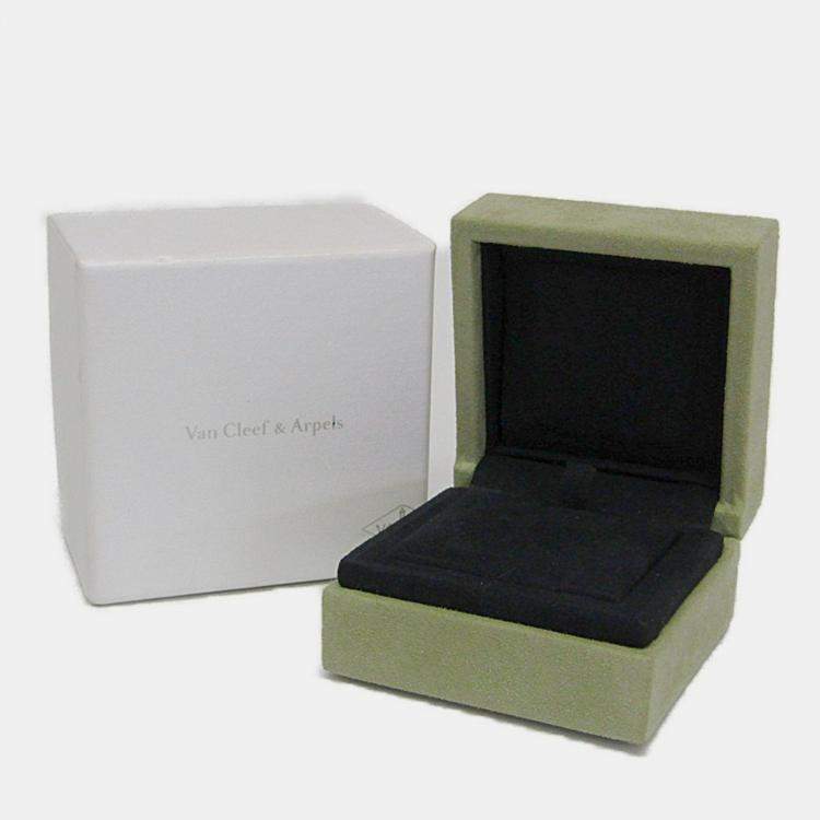 Pre Owned Van Cleef & Arpels Pure Alhambra Mother Of Pearl 18K Yellow Gold Earrings