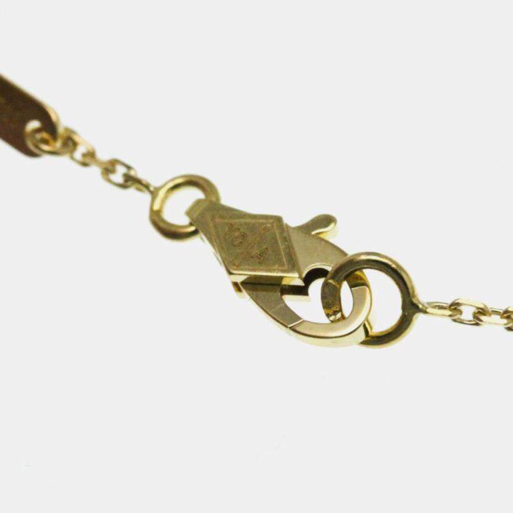 Pre Owned Van Cleef & Arpels Butterfly Sweet Alhambra 18K Yellow Gold, Mother of Pearl Bracelet